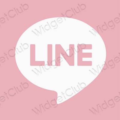 Esthetische LINE app-pictogrammen