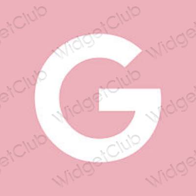 Esthetische Google app-pictogrammen