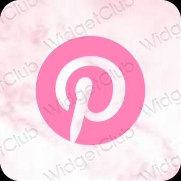 Estetico porpora Pinterest icone dell'app