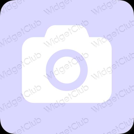 Aesthetic purple Camera app icons