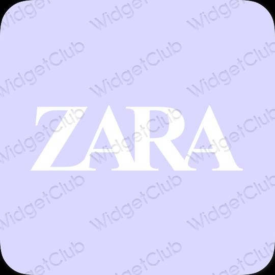 Stijlvol paars ZARA app-pictogrammen