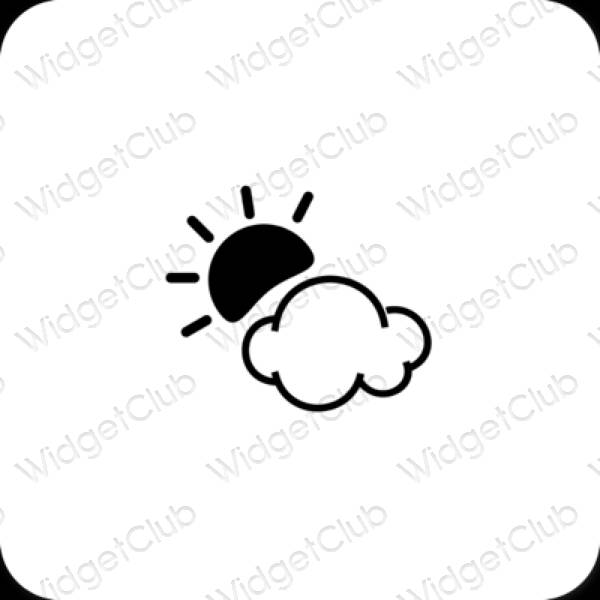 Ästhetische Weather App-Symbole