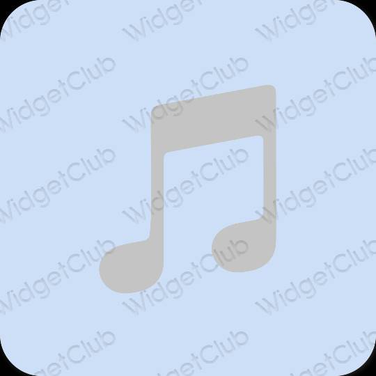 Estetis ungu Music ikon aplikasi