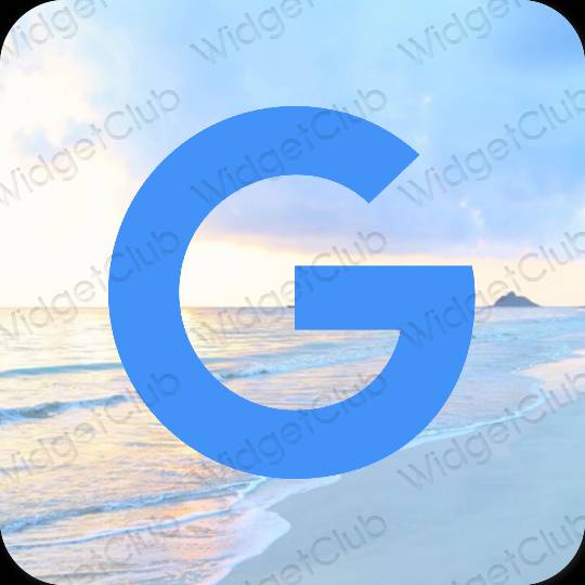 Estetický nachový Google ikony aplikací
