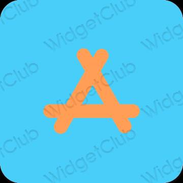 Estético azul AppStore iconos de aplicaciones