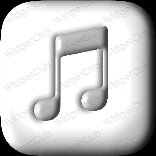 Esthetische Music app-pictogrammen