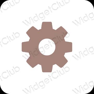 Esthetische Settings app-pictogrammen