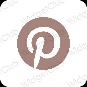 Icone delle app Pinterest estetiche