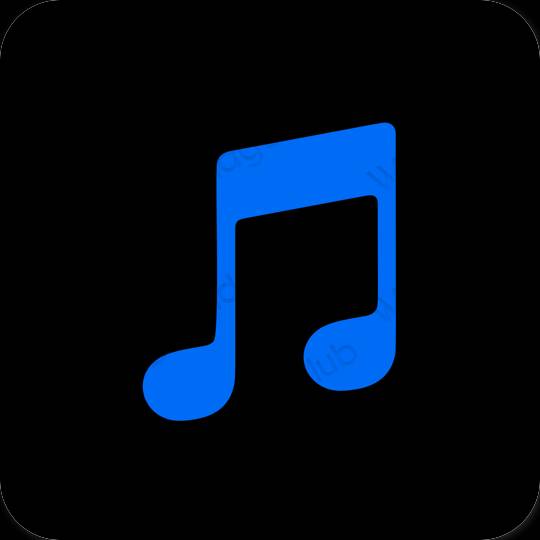 Icônes d'application Music esthétiques