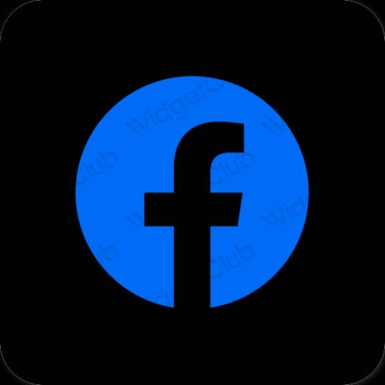 Esthetische Facebook app-pictogrammen