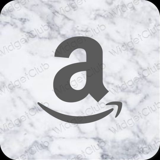 Aesthetic gray Amazon app icons