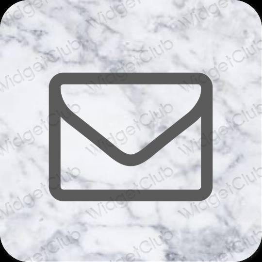 Aesthetic gray Mail app icons