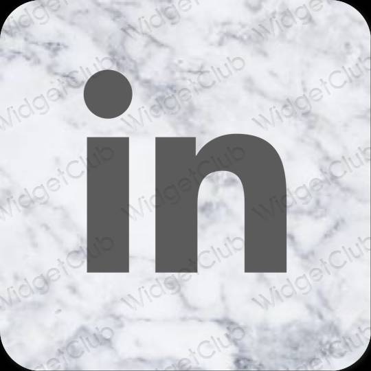 Estetyczne Linkedin ikony aplikacji