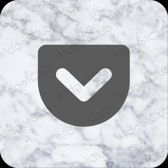 Æstetiske Pocket app-ikoner