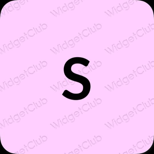 Aesthetic purple SHEIN app icons