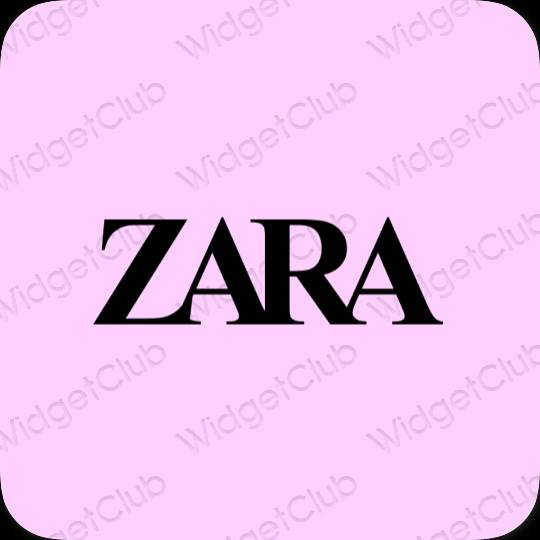Aesthetic purple ZARA app icons