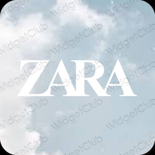 Æstetisk lilla ZARA app ikoner