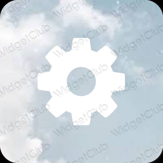Æstetiske Settings app-ikoner