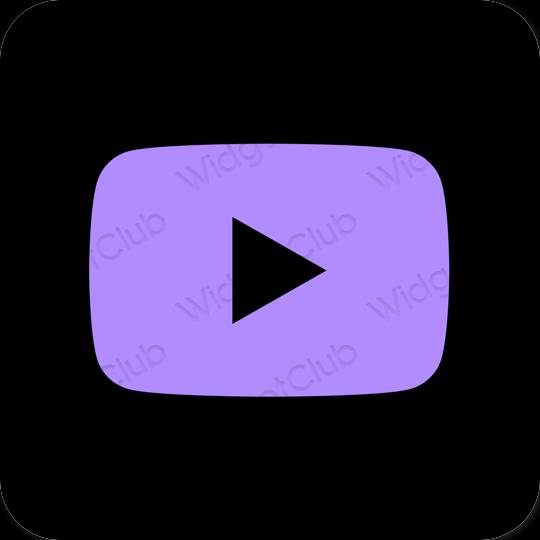 Ästhetische Youtube App-Symbole