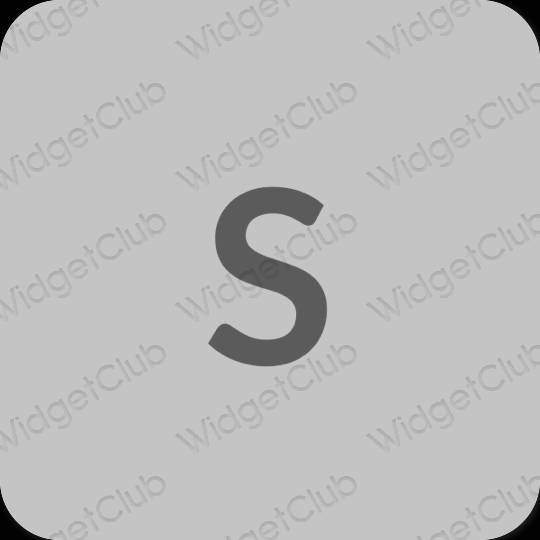 Естетичен сиво SHEIN икони на приложения