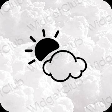 Эстетические Weather значки приложений