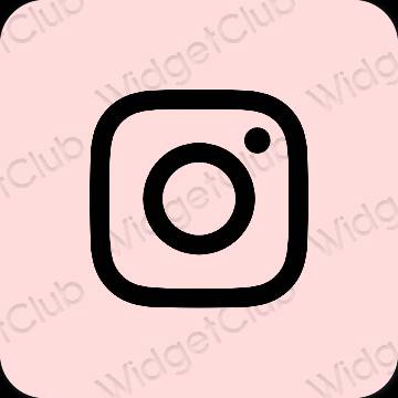 Естетичний рожевий Instagram значки програм