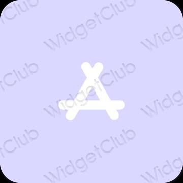 Estético púrpura AppStore iconos de aplicaciones