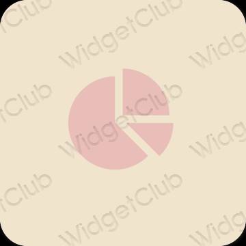 Esthétique beige Safari icônes d'application
