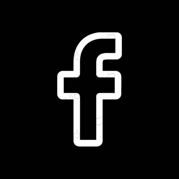 Esthetische Facebook app-pictogrammen