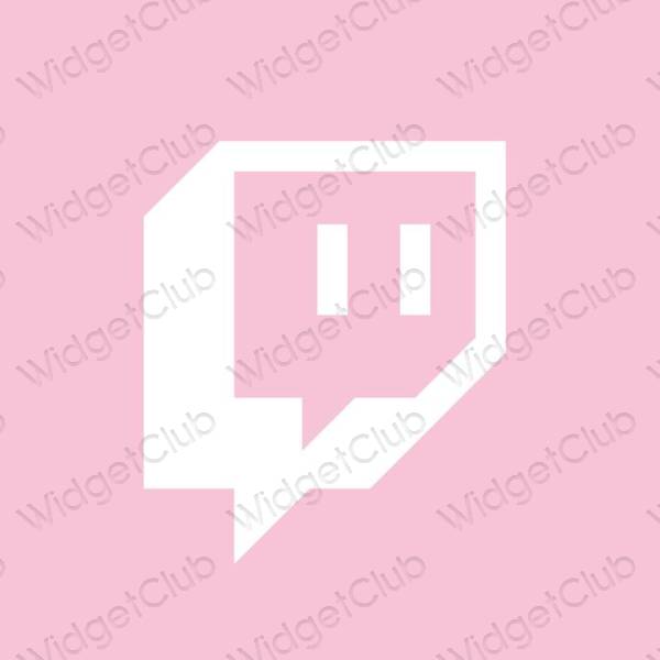 Ästhetische Twitch App-Symbole