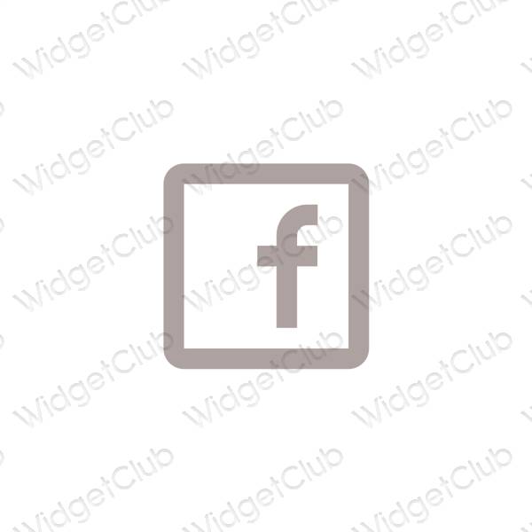 Ästhetische Facebook App-Symbole