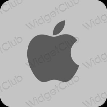 Estetinis pilka Apple Store programėlių piktogramos