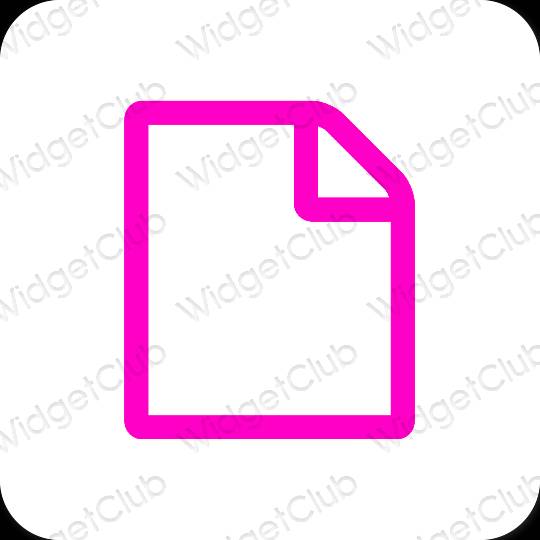 Aesthetic Notes app icons