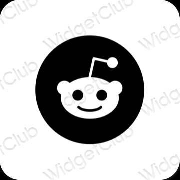 Icônes d'application Reddit esthétiques