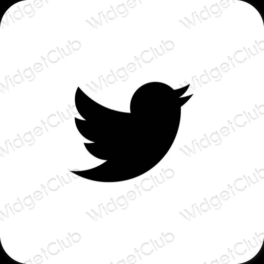 Esthetische Twitter app-pictogrammen