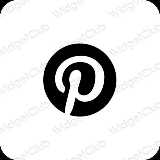 Esthetische Pinterest app-pictogrammen