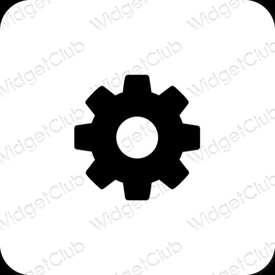 Esthetische Settings app-pictogrammen