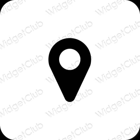 Esthetische Google Map app-pictogrammen