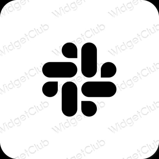 Icônes d'application Slack esthétiques