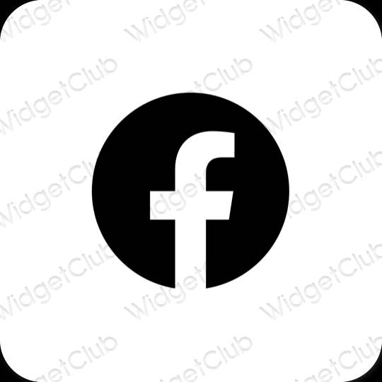 Estética Facebook iconos de aplicaciones