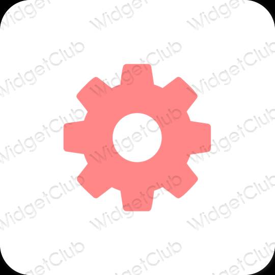 Esthetische Settings app-pictogrammen