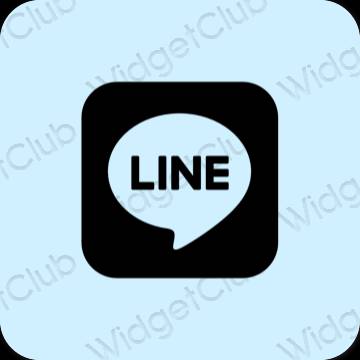 Estetické Fialová LINE ikony aplikácií
