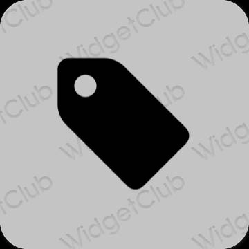 Estetický šedá Simeji ikony aplikací