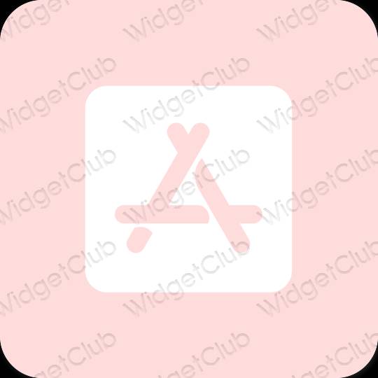 Ესთეტიური ვარდისფერი AppStore აპლიკაციის ხატები
