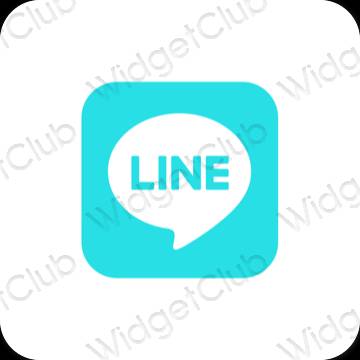 Esthetische LINE app-pictogrammen