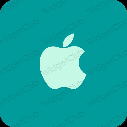 Estético azul Apple Store iconos de aplicaciones