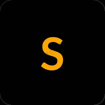 Estetski crno SHEIN ikone aplikacija