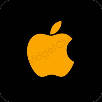 審美的 黑色的 Apple Store 應用程序圖標