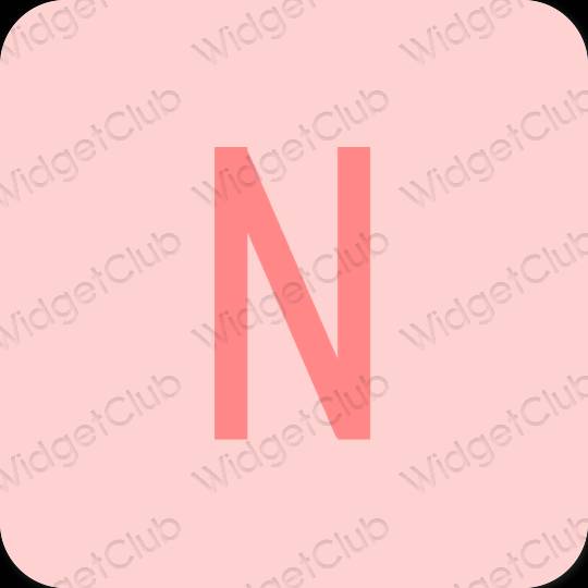 Estetski ružičasta Netflix ikone aplikacija