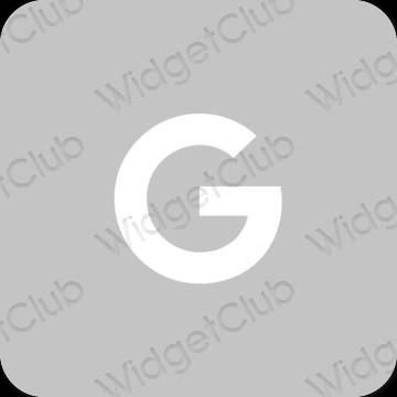 미적인 회색 Google 앱 아이콘